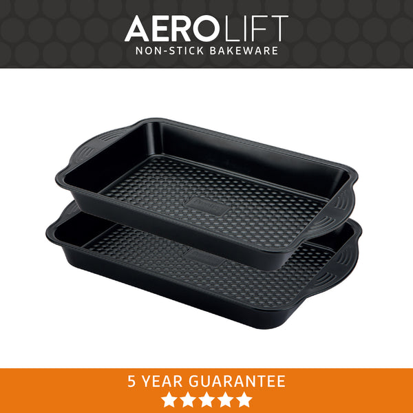 Prestige Aerolift Roasting Tray Twin Pack