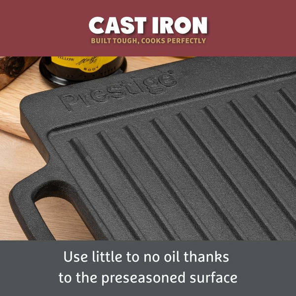 Prestige Cast Iron: Double Griddle Pan