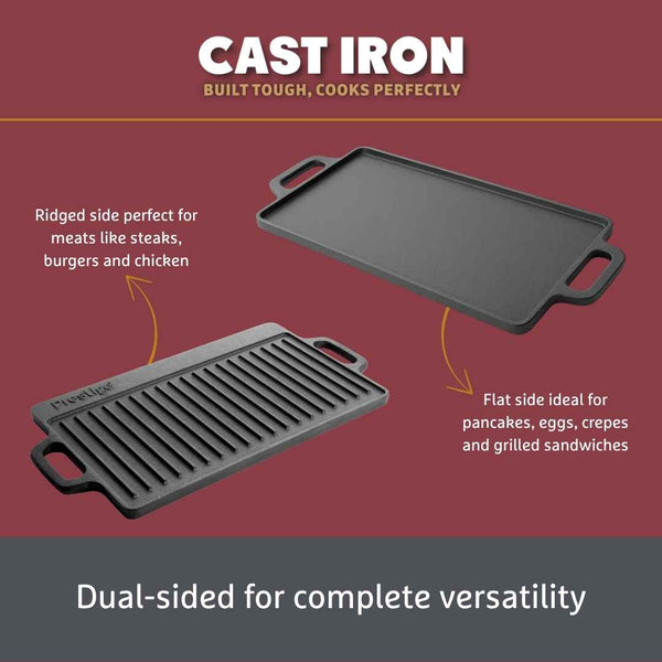 Prestige Cast Iron: Double Griddle Pan