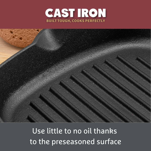 Prestige Cast Iron: Grill Pan - 25cm