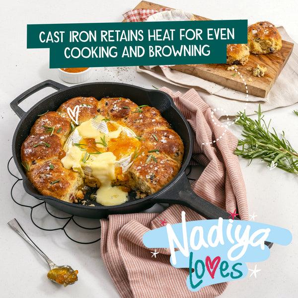 Prestige Nadiya Hussain: Cast Iron Skillet - 25cm