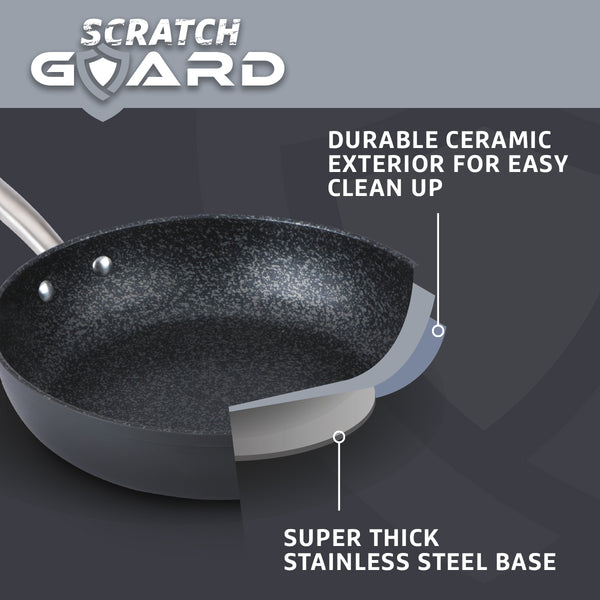 Prestige Scratch Guard: Non Stick Frying Pan Set - Twin Pack