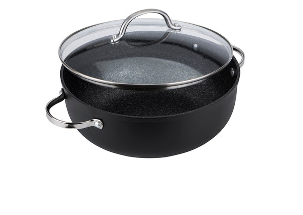 prestige Scratch Guard Non-Stick Induction Casserole Dish & Lid - 5.7L/28cm