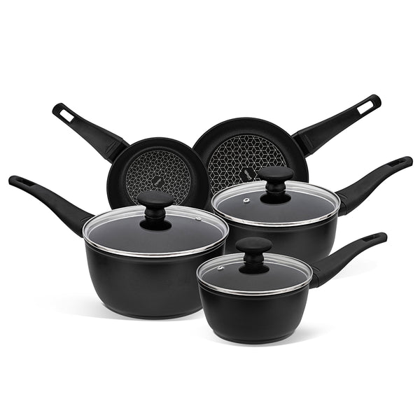 prestige Thermo Smart Heat Indicator: Non-Stick Saucepan & Frying Pan Set - 5 Pieces