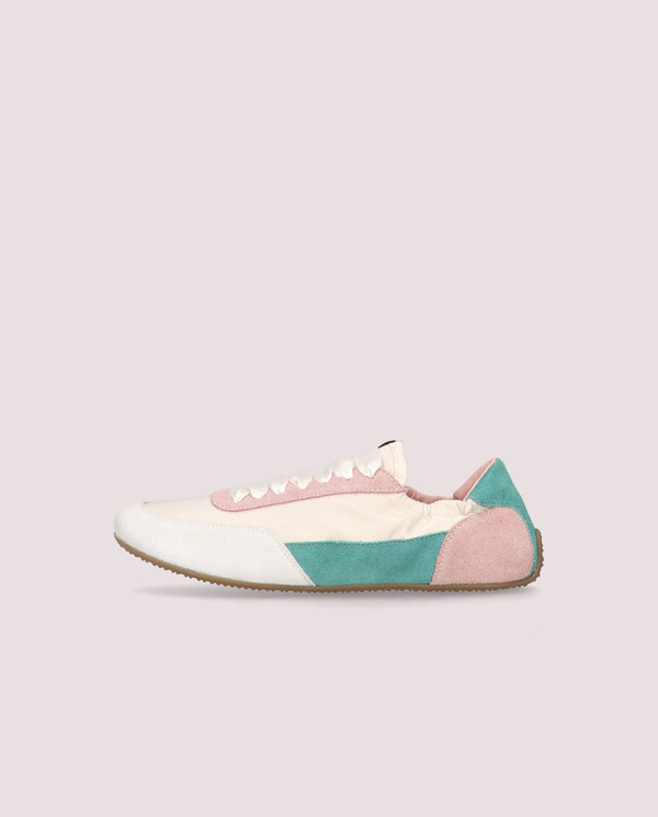 Pretty Ballerinas Blue Multicolored Woven Sports Shoes