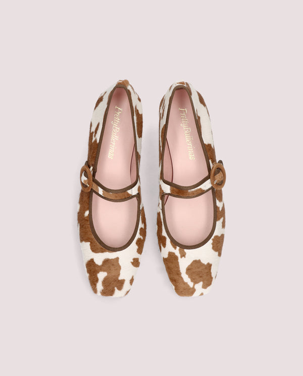 Pretty Ballerinas Camille Animal Print Pony Ballet Flats