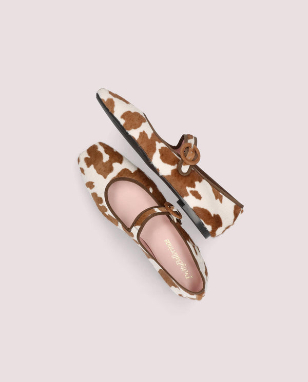 Pretty Ballerinas Camille Animal Print Pony Ballet Flats