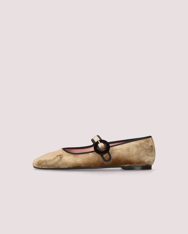 Pretty Ballerinas Camille Brown Knitted Ballet Flats