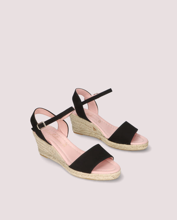 pretty ballerinas Deborah Black Suede Esparto Espadrilles