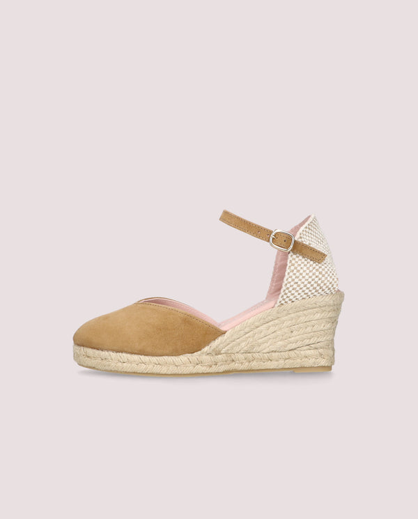 Pretty Ballerinas Deborah Brown Suede Esparto Espadrilles