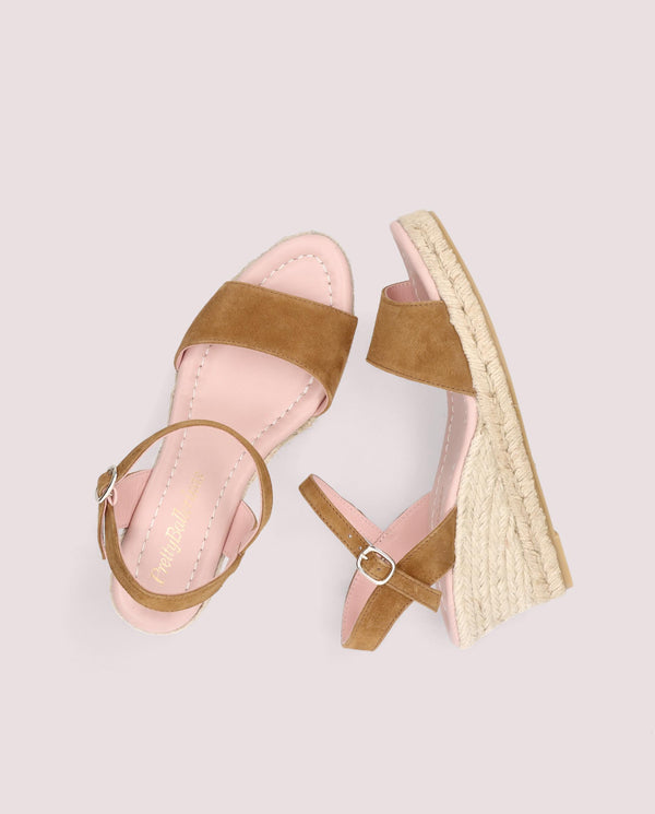 Pretty Ballerinas Deborah Brown Suede Esparto Espadrilles