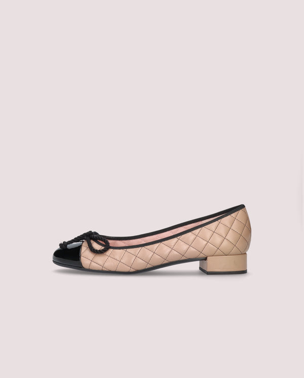 Pretty Ballerinas Gretschen Beige Leather Ballet Flats