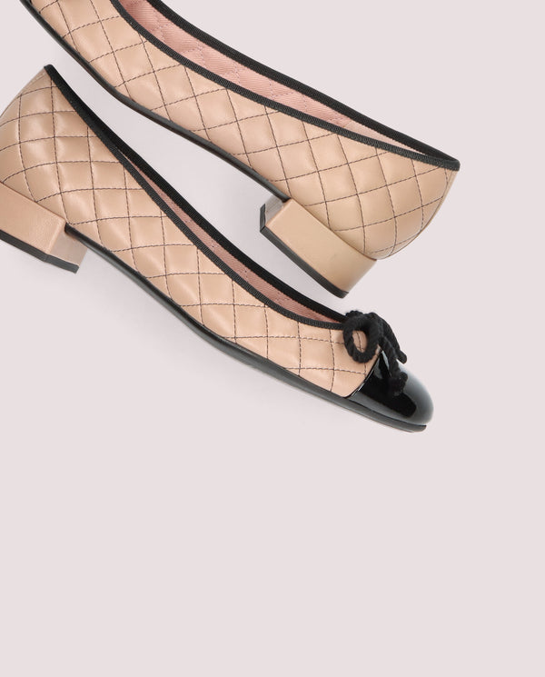 Pretty Ballerinas Gretschen Beige Leather Ballet Flats