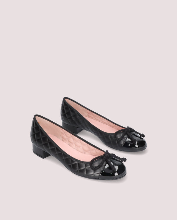 pretty ballerinas Gretschen Black Leather Ballet Flats