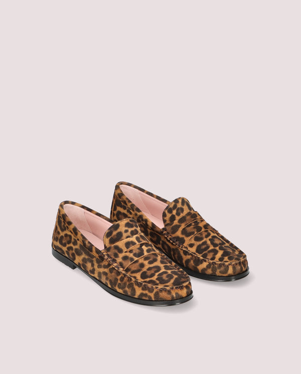 pretty ballerinas Josephine Animal Print Suede Loafers