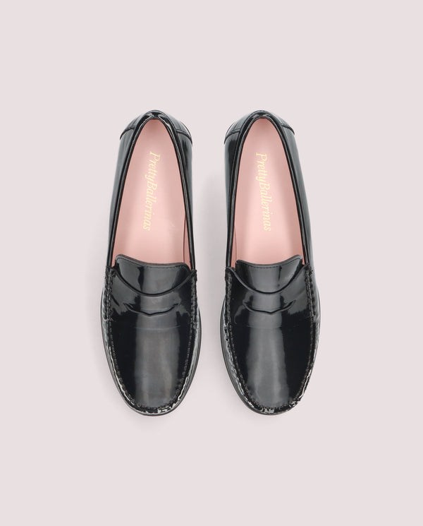 Pretty Ballerinas Josephine Black Patent Leather Loafers