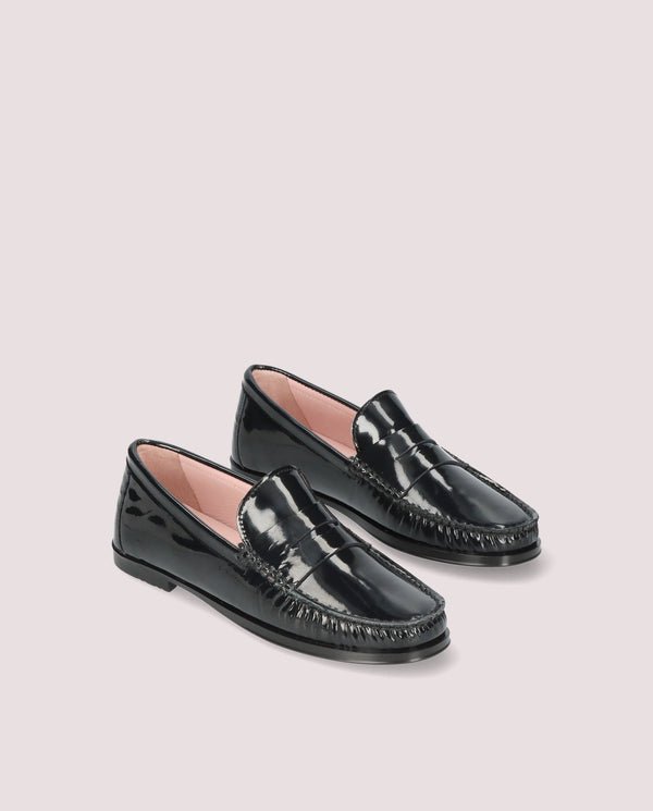 pretty ballerinas Josephine Black Patent Leather Loafers