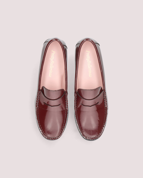 Pretty Ballerinas Josephine Red Patent Leather Loafers