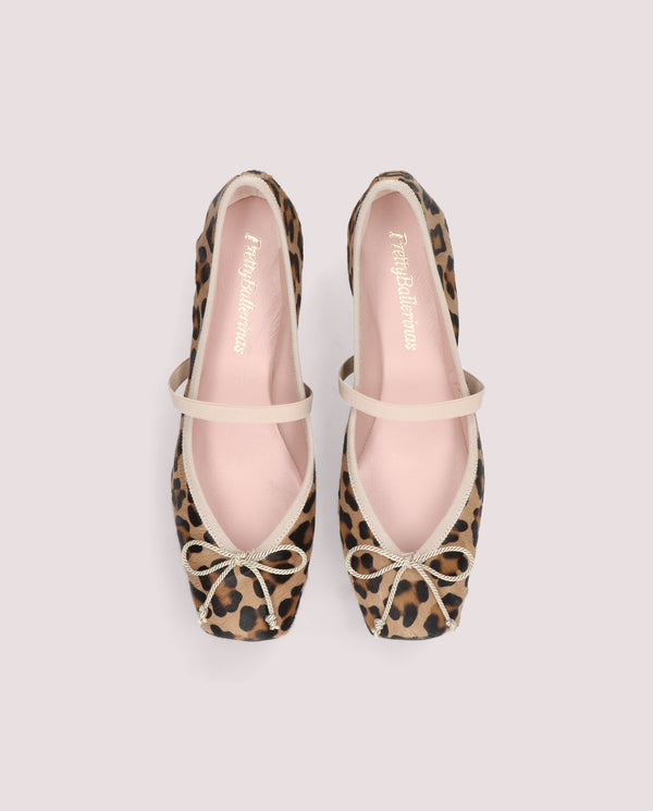 Pretty Ballerinas Kristen Animal Print Pony Ballerinas