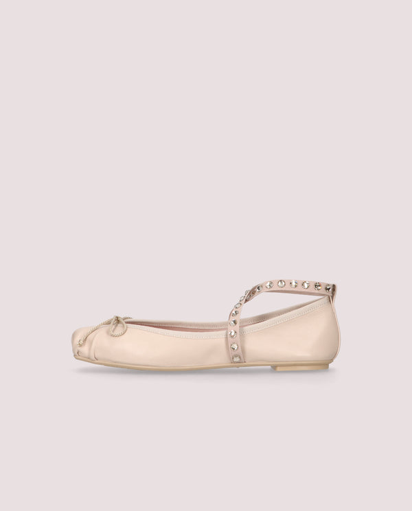 Pretty Ballerinas Kristen Rosas Leather Ballet Flats