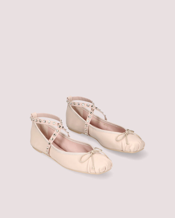pretty ballerinas Kristen Rosas Leather Ballet Flats