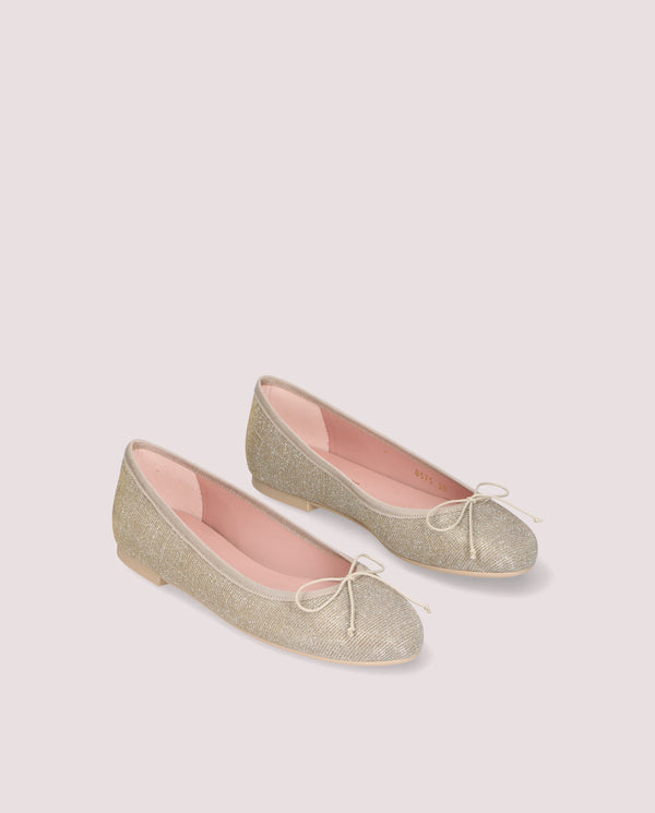 pretty ballerinas Nicole Silver Ballerinas Metallic Fabrics