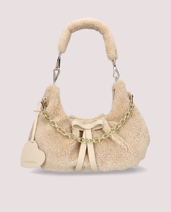 Pretty Ballerinas Beige Woven Bags