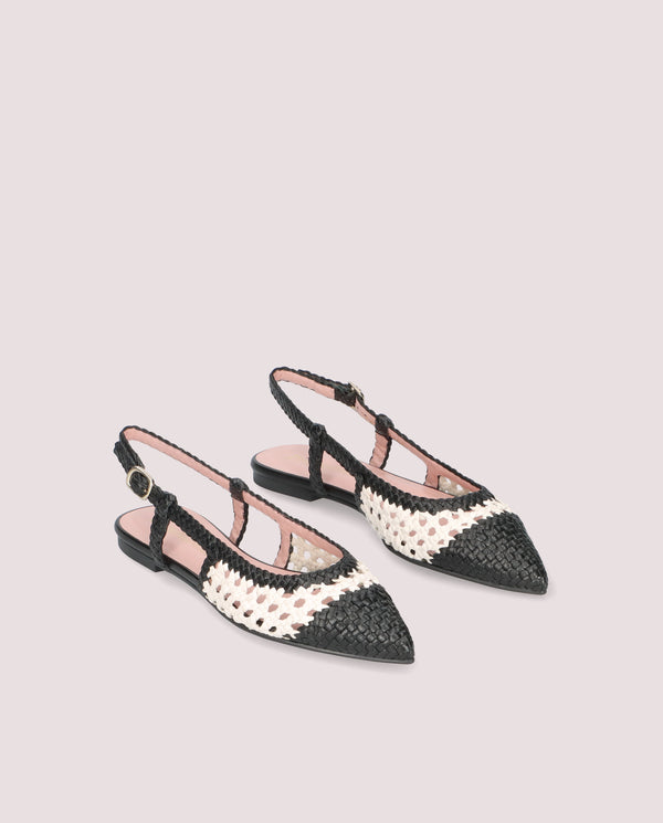 pretty ballerinas Black Leather Ella Ballet Flats