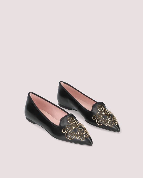 pretty ballerinas Black Leather Ella Loafers