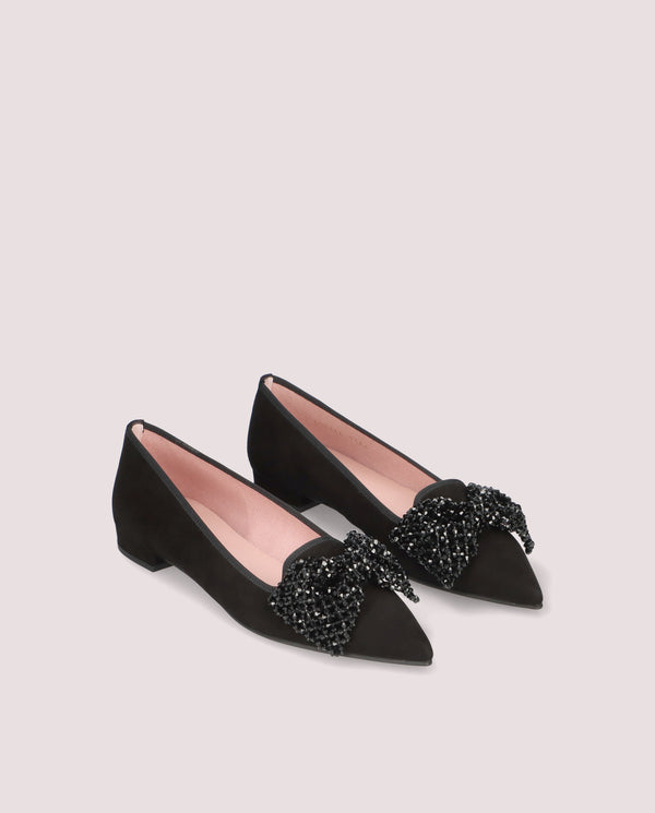 pretty ballerinas Black Suede Clementine Loafers