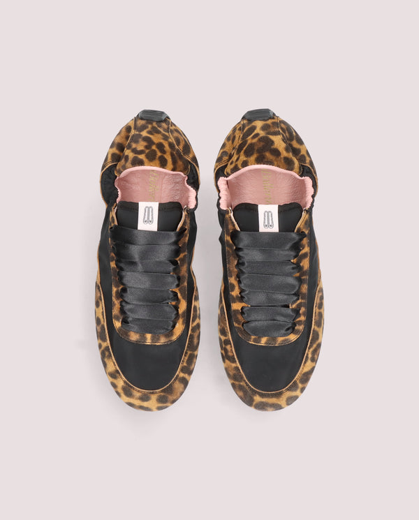 Pretty Ballerinas Blue Animal Print Suede Sneakers