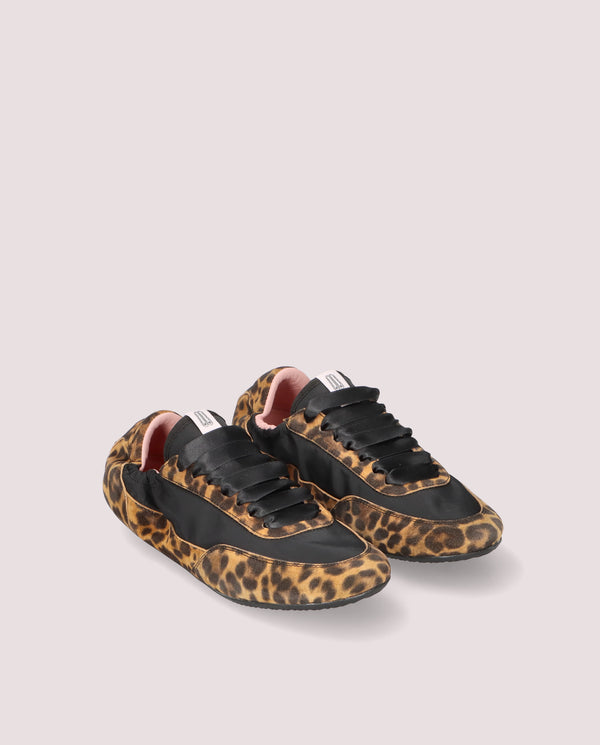 pretty ballerinas Blue Animal Print Suede Sneakers