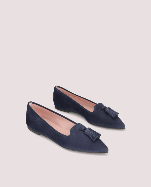 pretty ballerinas Blue Suede Ella Loafers