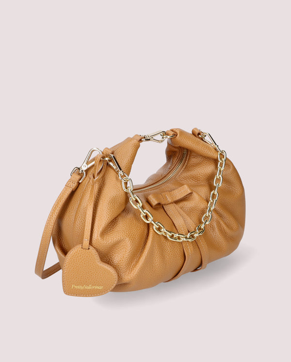 Pretty Ballerinas Brown Leather Bags