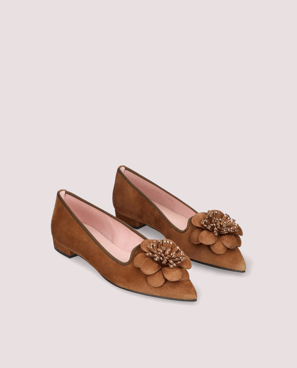 pretty ballerinas Clementine Brown Suede Loafers