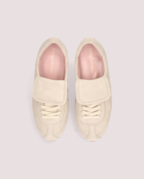 Pretty Ballerinas Eliana Beige Suede Sneakers