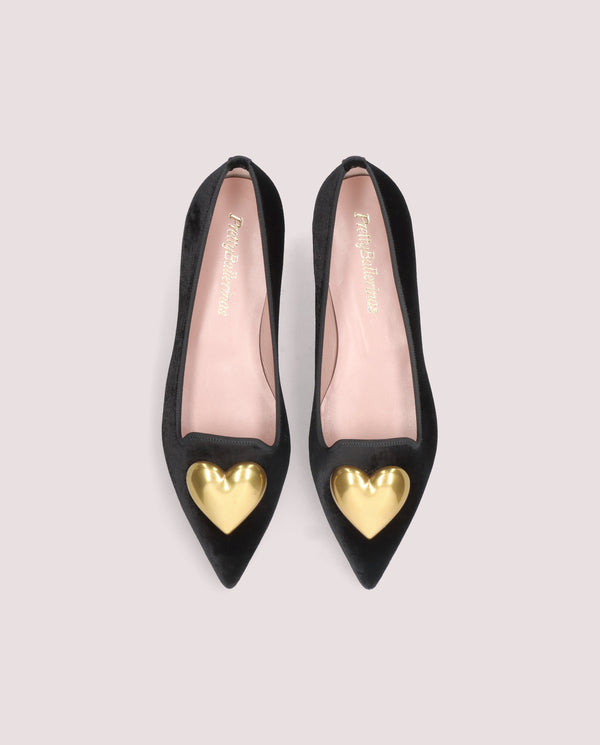 Pretty Ballerinas Ella Black Woven Loafers