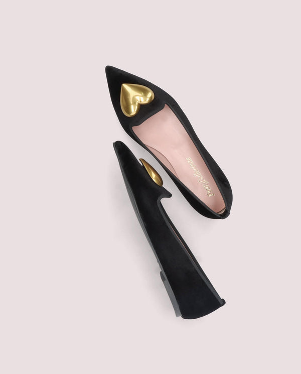 Pretty Ballerinas Ella Black Woven Loafers