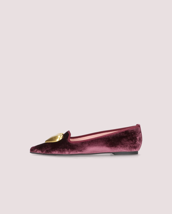 Pretty Ballerinas Ella Red Woven Loafers