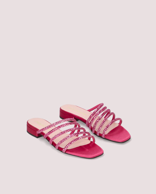 pretty ballerinas Eva Pink Fabric Sandals