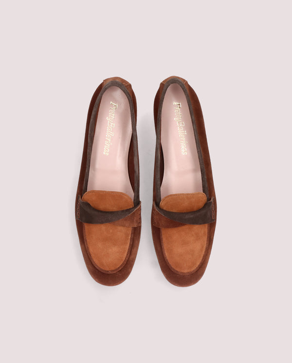Pretty Ballerinas Faye Brown Suede Loafers