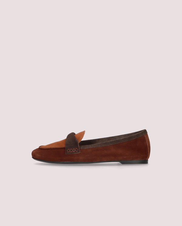 Pretty Ballerinas Faye Brown Suede Loafers