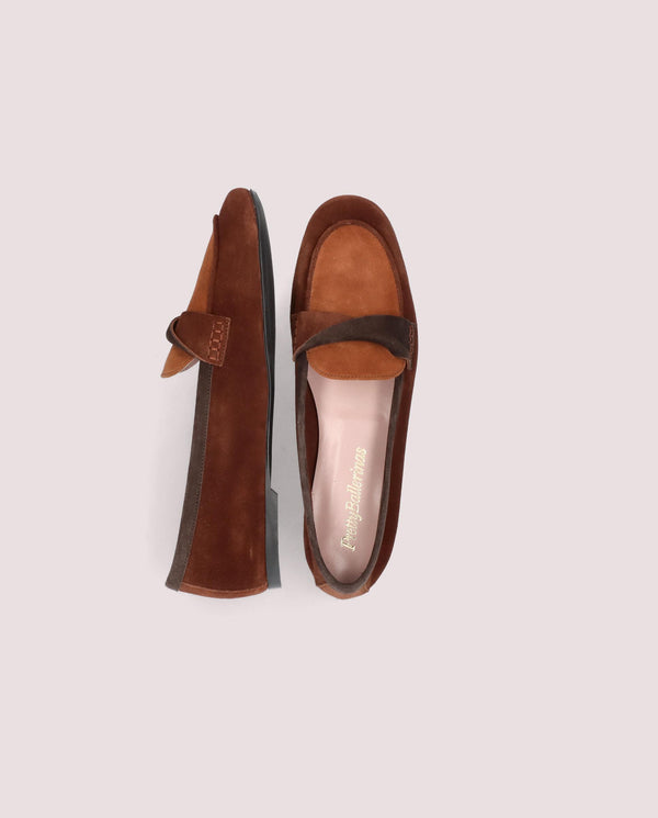 Pretty Ballerinas Faye Brown Suede Loafers