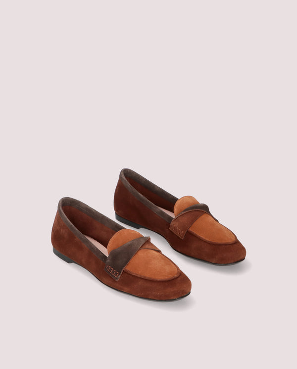 pretty ballerinas Faye Brown Suede Loafers