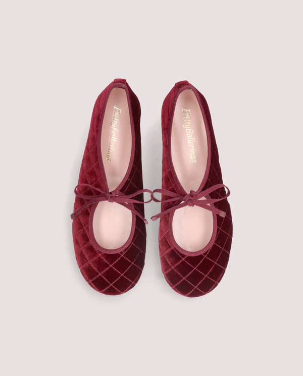 Pretty Ballerinas Georgia Red Knitted Ballet Flats