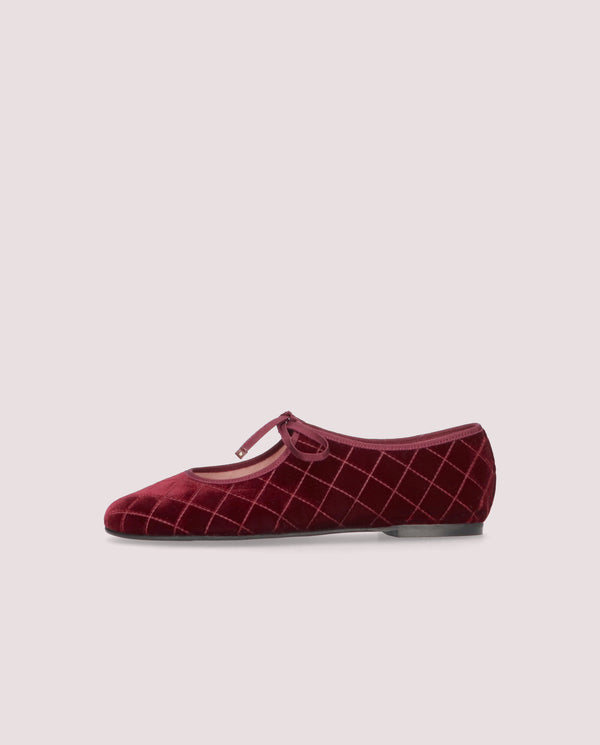 Pretty Ballerinas Georgia Red Knitted Ballet Flats