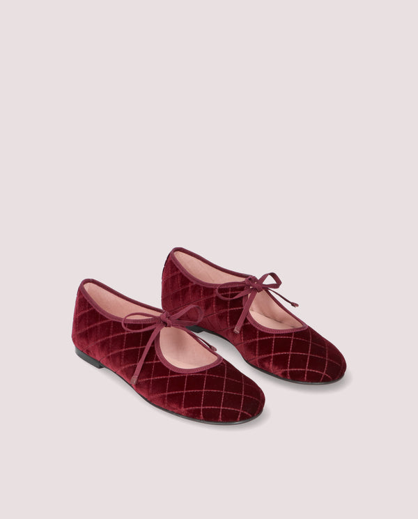 pretty ballerinas Georgia Red Knitted Ballet Flats