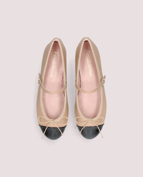 Pretty Ballerinas Irma Beige Leather Ballet Flats