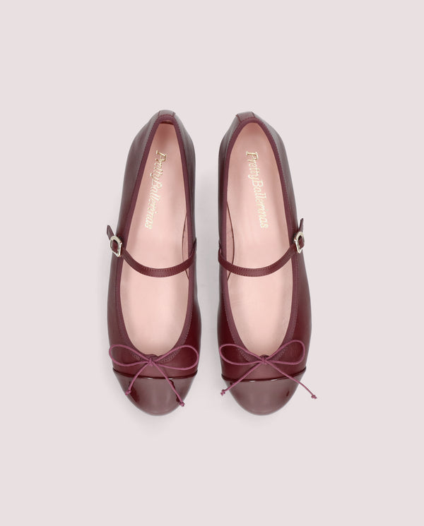Pretty Ballerinas Irma Red Leather Ballet Flats