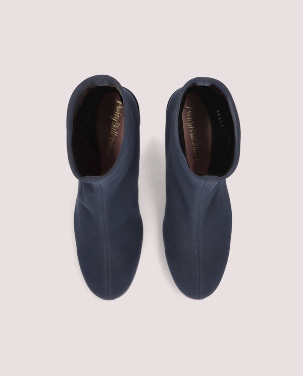 Pretty Ballerinas Jendayi Blue Woven Ankle Boots